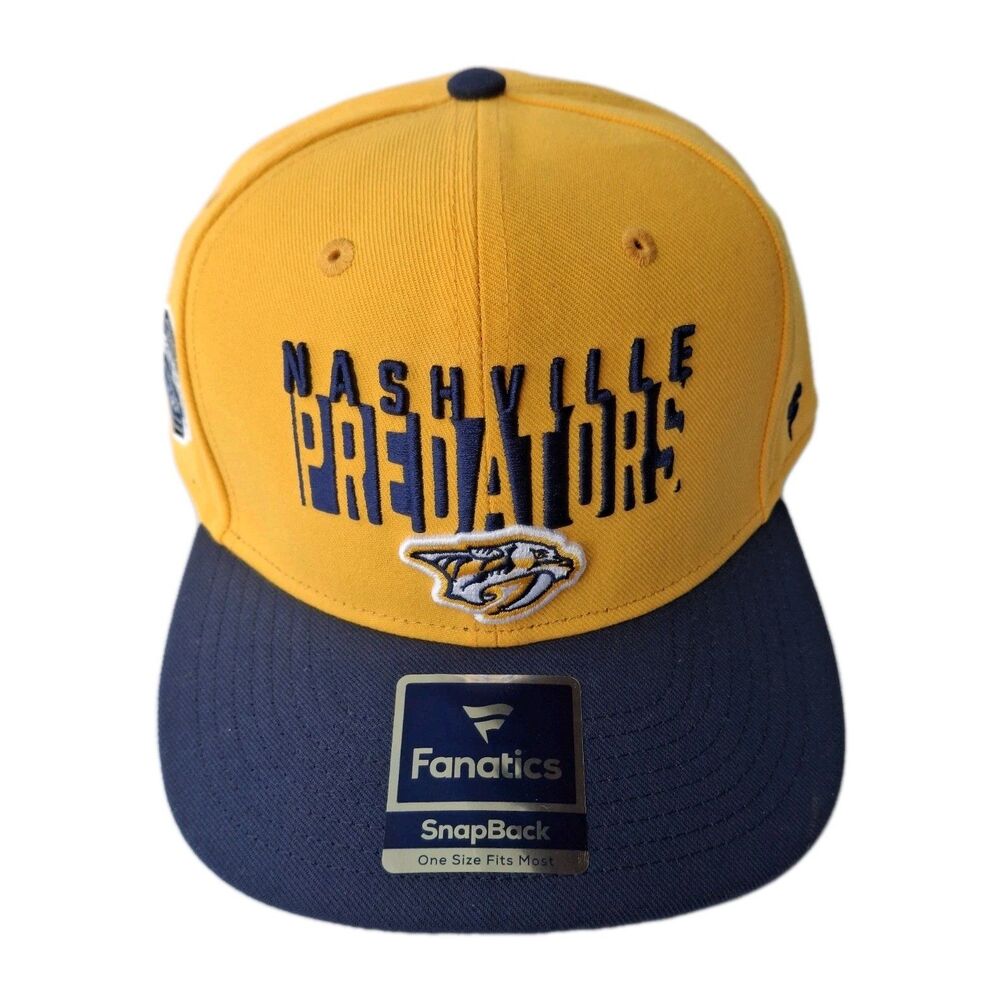 New Fanatics Nashville Predators NHL Authentic Pro Adjustable Hat Mens OSFM